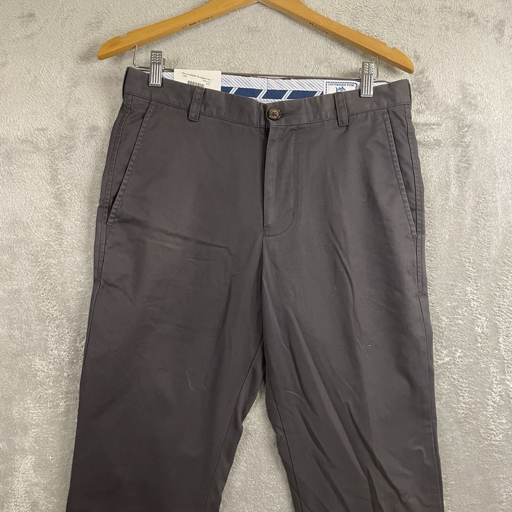 Southern Tide Men's 30xUNF The Skipjack Classic Fit Gray‎ Chinos Pants NWT